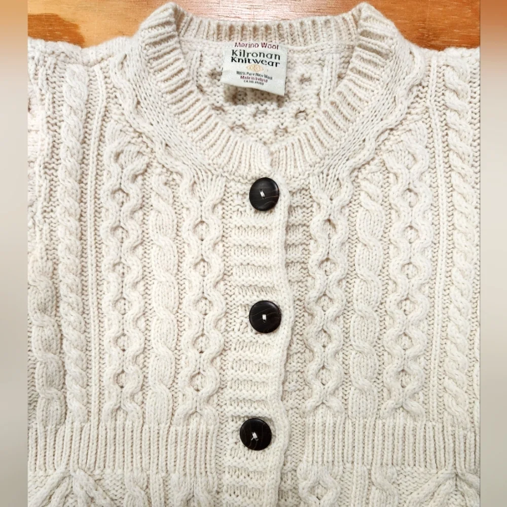 Kilronan Knitwear Merino Wool Cardigan